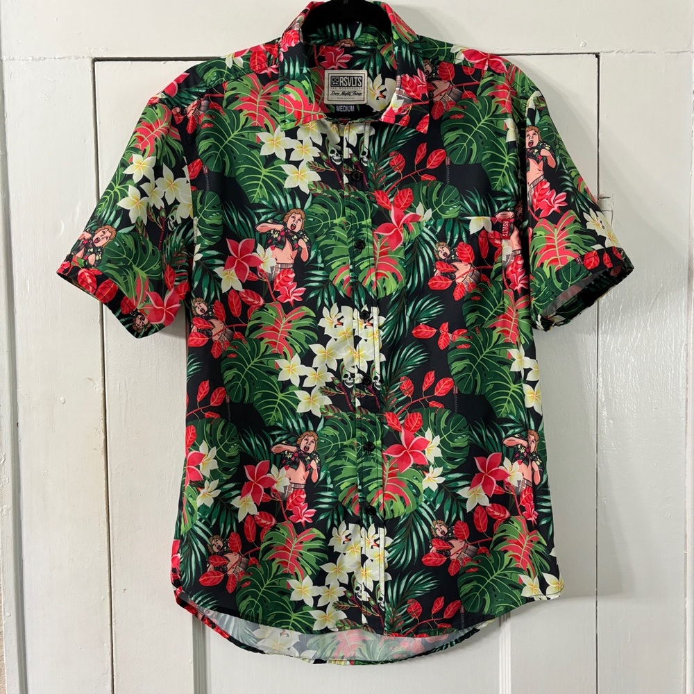 RSVLTS MENs “The Goonies” Truffle Shuffle Hawaiian Shirt - Picture 11 of 14